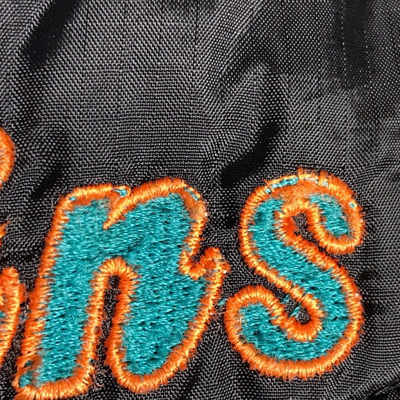 Vintage 90s Youth Reversible ProPlayer Puffer Coat Miami Dolphins NFL Football - Picture 7 of 12